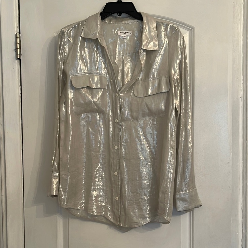 Lurex Equipment Blouse